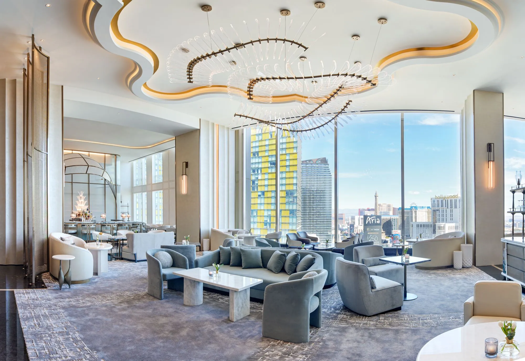 Atrium-view room light and interior outlook